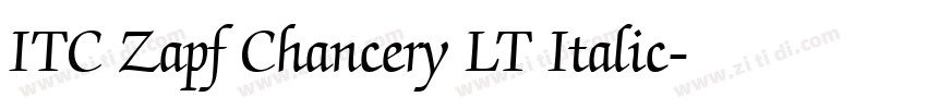ITC Zapf Chancery LT Italic字体转换